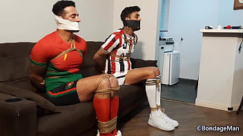 Leicy and Zayan bound and gagged together | Behind the Scenes