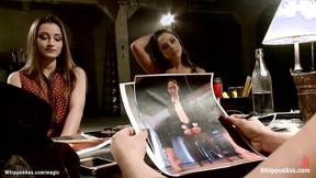 ”Lingerie models whipped by agent”