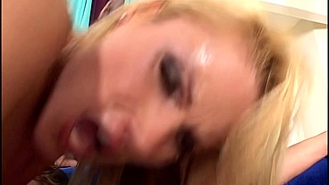 Samantha Ryan Rides Kurt Lockwood's Cock Balls Deep While Keeping Her Thigh Highs On