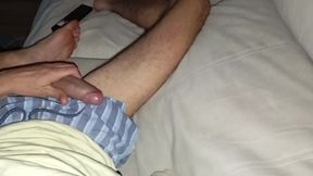 This Guy's Insatiable Cock Is Masturbated with His Feet and Fucks the Couch