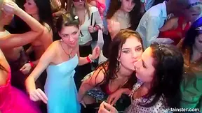 Superb horny brides suck big cocks in public