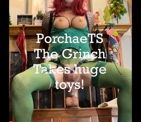 Porchaets the Grinch Stuffs Her Christmas Stocking with Huge Toys