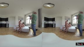 lady gang - cunt creampied in epic double pussy (dpp) & anal (dp) threesome – behind the scenes vr part two