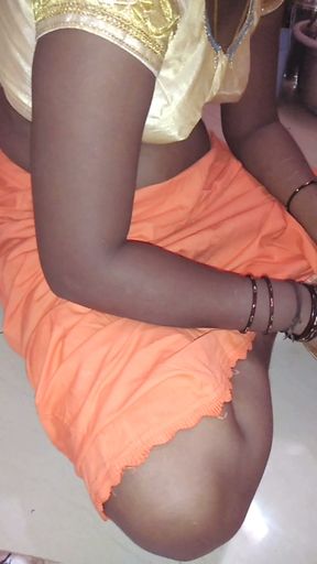 Desi Tamil House Maid in Petticoat Bra Cleaning Tease & Wild Reverse Cowgirl Ride on Owner! Indianhotwifex
