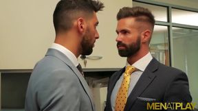 MENATPLAY - Colleagues Dani Robles and Mick Stallone anal fuck