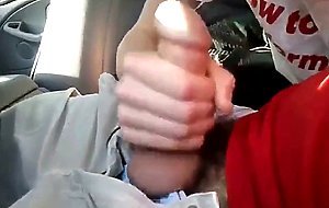 young twink sucks dick in car and swallows