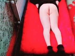 Sexy Blonde Self Ass Spanking Horny Amateur Beautiful Model Cosplayer Also Crossd