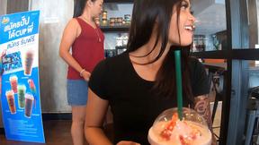 ”Starbucks coffee date with mesmerizing big ass Asian teen GF”