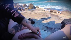 Sea and Masturbation - the Best Cumshot