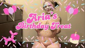 Aria’s Birthday Treat : Aria Eisley | Clowngirl messy fun | wet and messy frosting play | body decorating | food porn | clown makeup | birthday cake