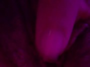 Playing with myself before and after getting creampied, then riding my dildo