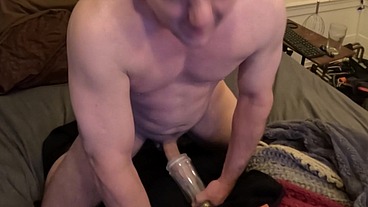 Squirting my entire load deep inside!