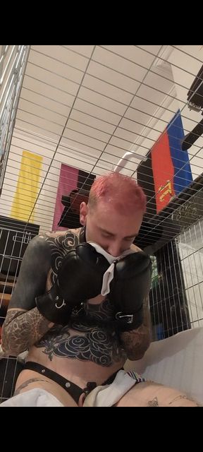 Day 13 of Chastity - Obeying Master Like a Good Sock-Sniffing Puppy