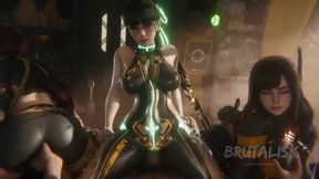 Eve, Raven & Lily - POV Dream Foursome with 3 Sluts