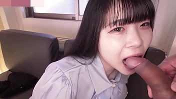 Japanese brunette beauty. Big tits amateur blowjob and creampie sex. Uncensored, Asian, hentai, casual clothes