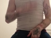 TS nasty sissy faggot slut self humiliation slapping