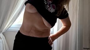 Very horny crown stepmom showing off