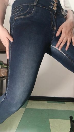 Modeling Worn Jeans