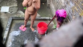 I See My Step Aunty and My Step Uncle Taking a Bath