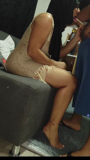 Afghani Immigrant Lets Black Sainsbury's Coworker Cum in Her Mouth