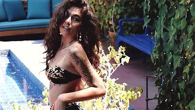 Big hairy bush MILF with a round ass Shannon Hades shows it all for Playboy