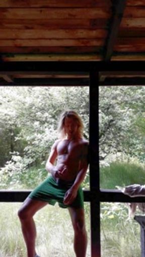 Fapping my big dick in an abandoned old shed I've found