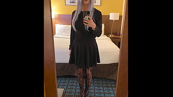 Crossdresser in Hotel Ready for Sex