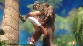 Tribal Chieftain Gets Her Tattooed Body Fucked Doggy Style On The Beach