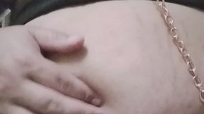 new outfit leather top goth and smoking cigarette