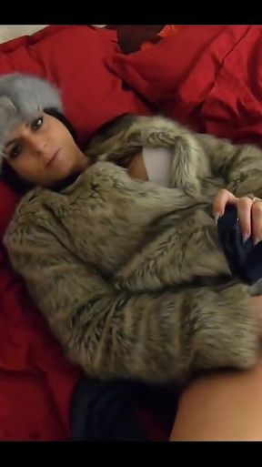 Milfycalla- Masturbating While Wearing Fur Coat and Shiny High Heels 205 I Love Masturbating While I Am Wearing My Jackets, Fur