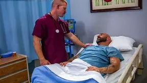 Hairy hunk Drew Sebastian fucked by his doctor, Jack Vidra