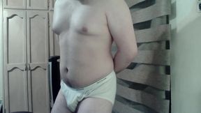Beefy virgin camboy dances and flexes