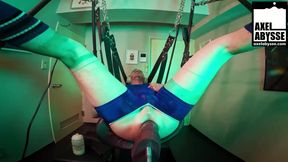 Axel Abysse Solo Masturbates With Monster Dildo