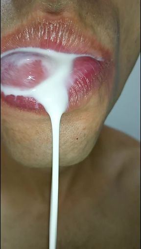 I LOVE CUM IN MY MOUTH, TONGUE LONG TONGUE, KISS, SIX PACK, FITNESS GYM, SUBMISSIVE, WOMEN&#039;S LINGERIE