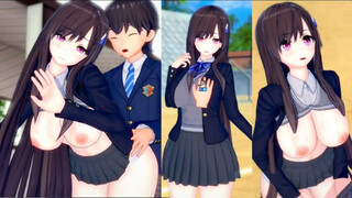 [Hentai Game Koikatsu! ]Have sex with Big tits Vtuber Domyoji Cocoa.3DCG Erotic Anime Video.