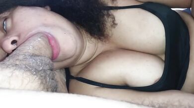 Latina deep throat POV gagging sloppy wet rough blowjob