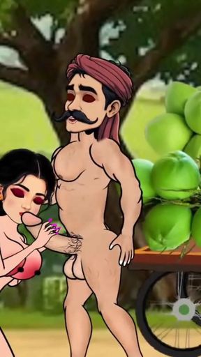 Stunning moment from &quot;Raju Coconut Paniwala and Poonam&#039;s Part 2   Hindi Cartoon Sex Story&quot;