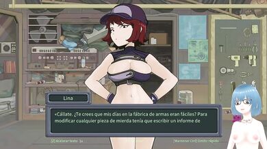 vtuber gets choked raw in an anime hentai game