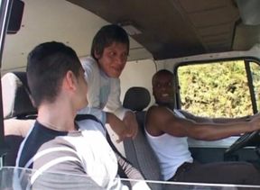 Hot gay sex on the road