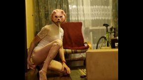 Sissy Cd fucking her ass and swallow cum