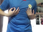 Inazuma Japan soccer jersey masturbation