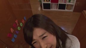 Insolent Asian Babe Ichika Kanhata Takes Deep Throat Blowjob POV