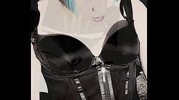 sexy sissy slut plays with her girl cock