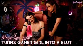 Magic Lava Lamp Turns Gamer Girl Into a Slut - MILF Lacey Royce Has Been Sent by Her Master to Punish Streamer Fuuka Doll for Banning Him From Her Stream Room Using a Magic Lava Lamp to Control Fuuka Turning Her Into a Blank Mindless Submissive Slave