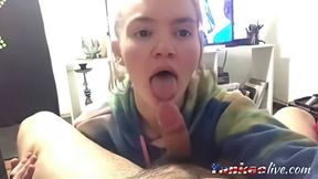 Amateur Latina Teen Babe POV Interracial Facial