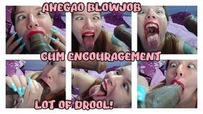 AHEGAO - BLOWJOB - LOT OF DROOL - CUM ENCOURAGEMENT