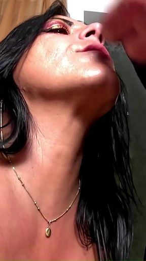 Smoking Cuckold Humiliation. Cock Sucker Training and Double POV Facial