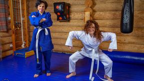 ”Old Woman & teen wrestling passion!”