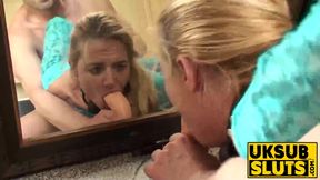 Blonde British slut Ivey Passion gets hard fuck in doggystyle