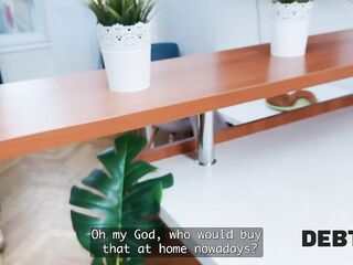 DEBT4k. Lucianna Lucci pays off her Debts with her Constricted Butt